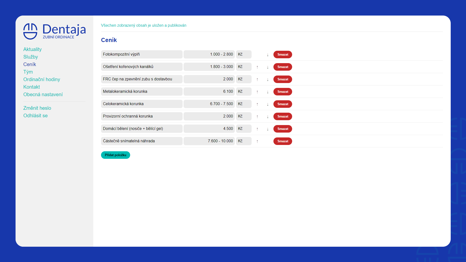 Obrázek projektu Dentaja s.r.o - Sára Hýžová