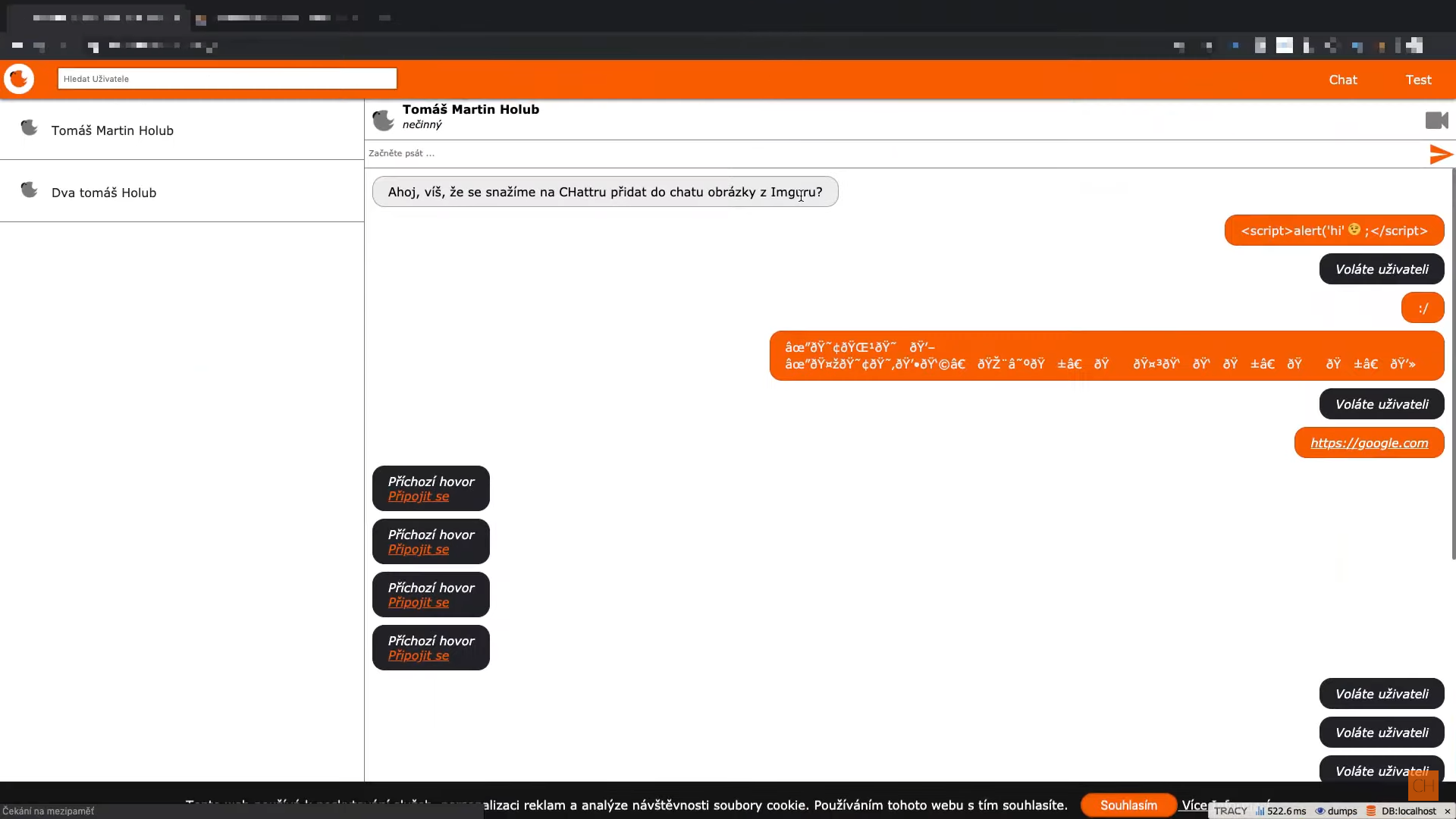 Obrázek projektu Chattr - Sára Hýžová