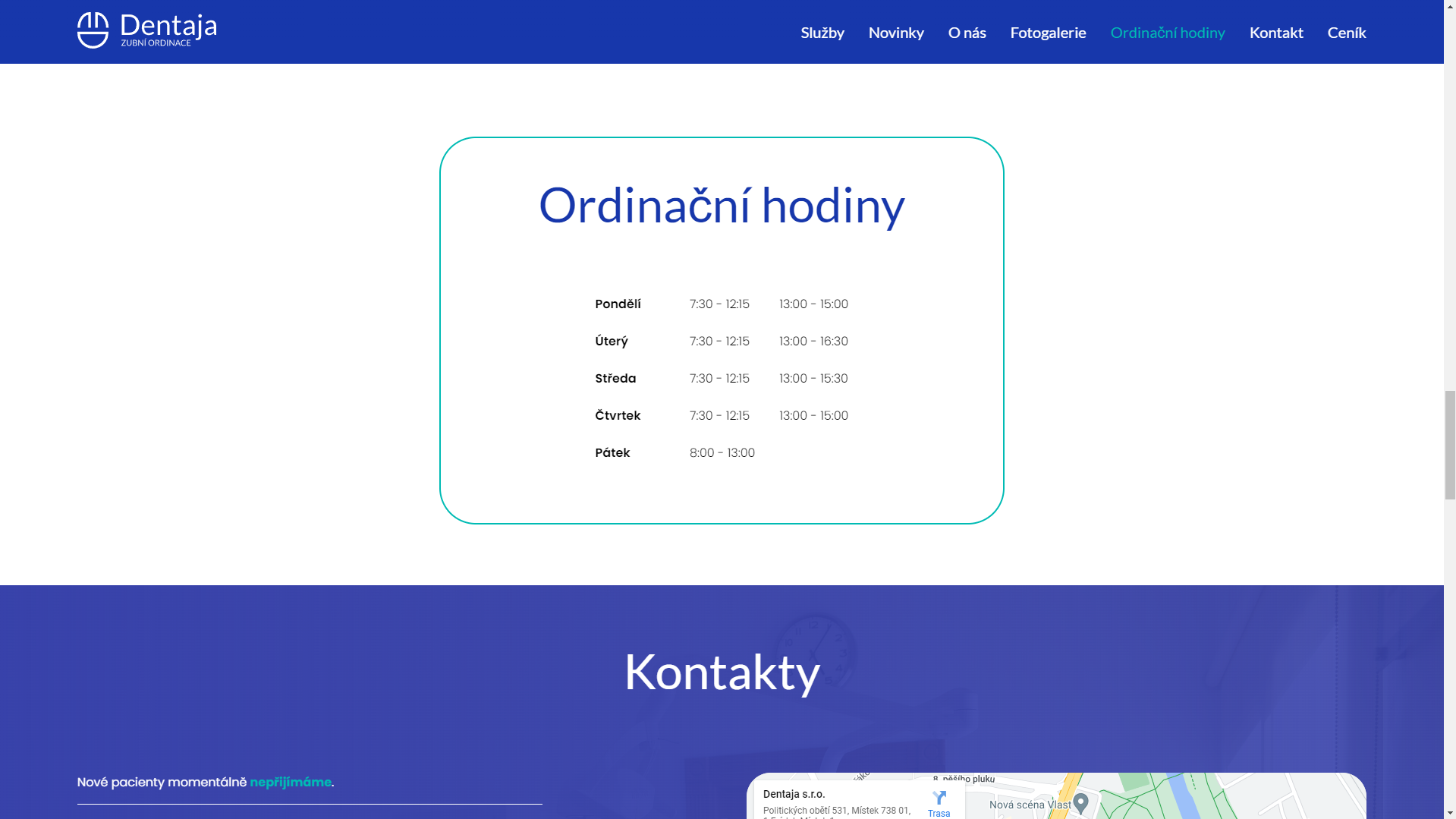 Obrázek projektu Dentaja s.r.o - Sára Hýžová